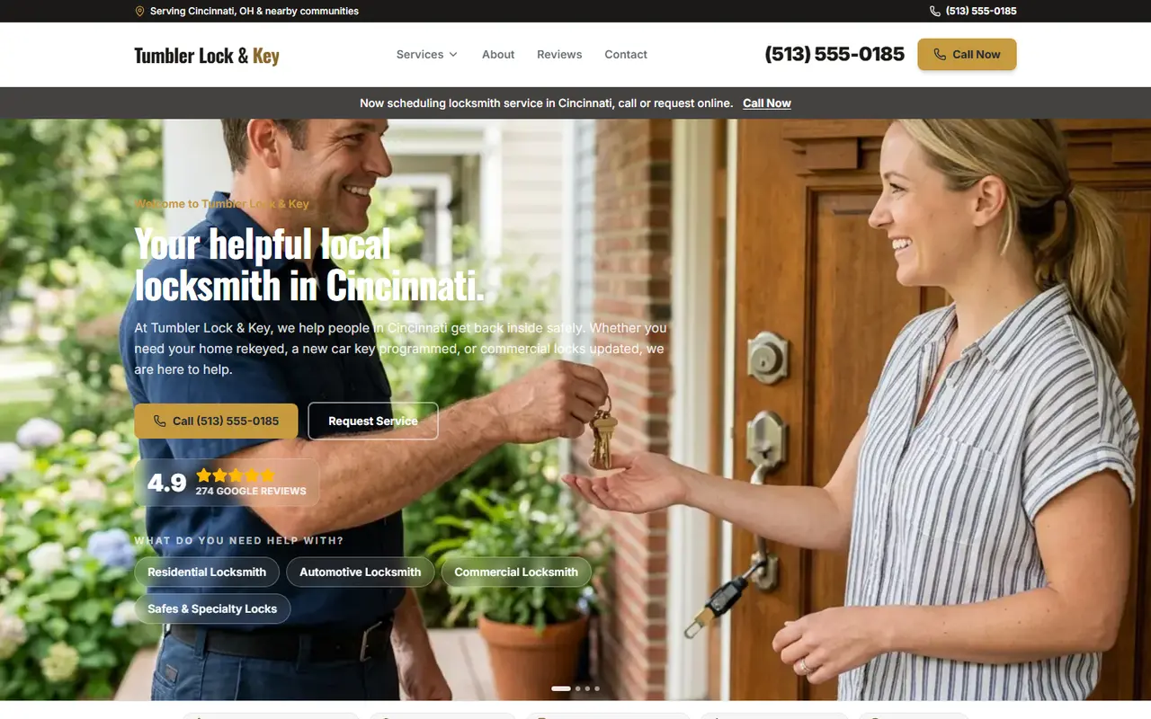 Locksmith website design